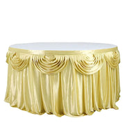 Satin Classic Drape Table Skirt