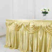 Satin Classic Drape Table Skirt