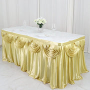 Satin Classic Drape Table Skirt SKT_06_CHMP_14