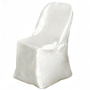Satin Folding Chair Cover Wedding Party Decorations CHAIR_STNFOLD_IVR