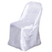 Satin Folding Chair Cover Wedding Party Decorations CHAIR_STNFOLD_WHT