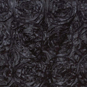 Satin Ribbon Roses Square Chair Cap Cover