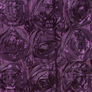 Satin Ribbon Roses Square Chair Cap Cover