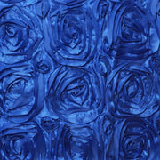 Satin Ribbon Roses Square Chair Cap Cover