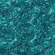 Satin Ribbon Roses Square Chair Cap Cover