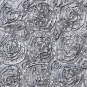 Satin Ribbon Roses Square Chair Cap Cover