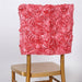 Satin Ribbon Roses Square Chair Cap Cover CHAIR_CAP01_019