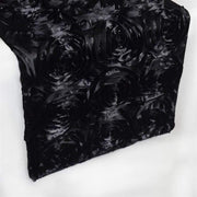 Satin Ribbon Roses Table Runner