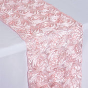 Satin Ribbon Roses Table Runner