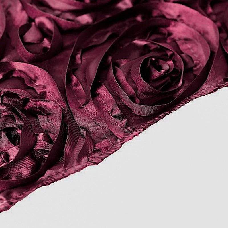 Satin Ribbon Roses Table Runner