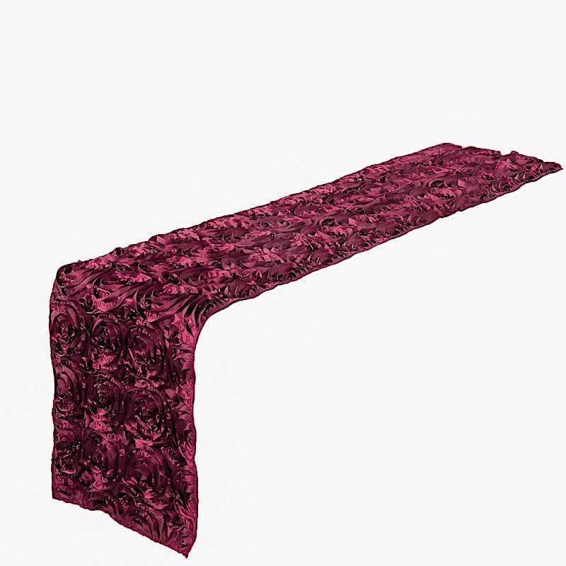 Satin Ribbon Roses Table Runner