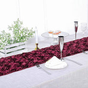 Satin Ribbon Roses Table Runner