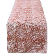 Satin Ribbon Roses Table Runner