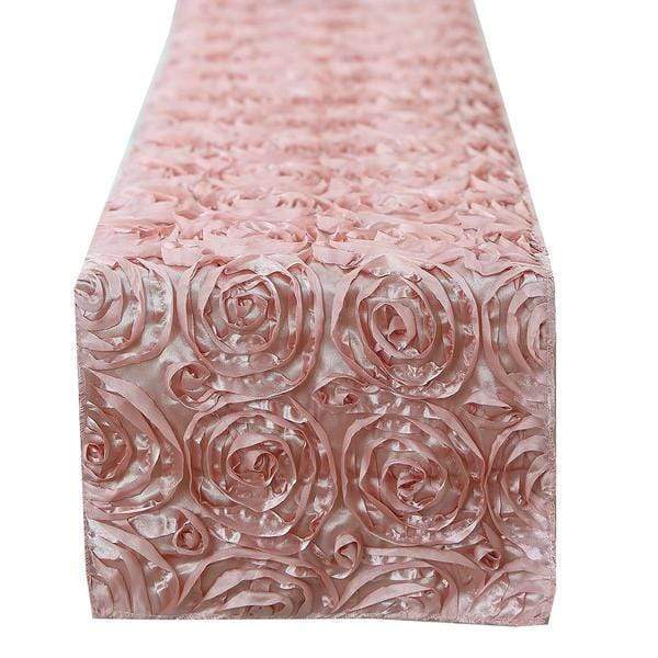 Satin Ribbon Roses Table Runner
