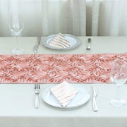 Satin Ribbon Roses Table Runner