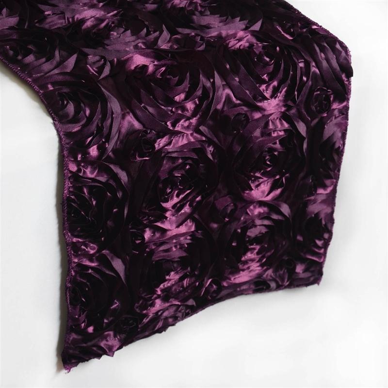 Satin Ribbon Roses Table Runner