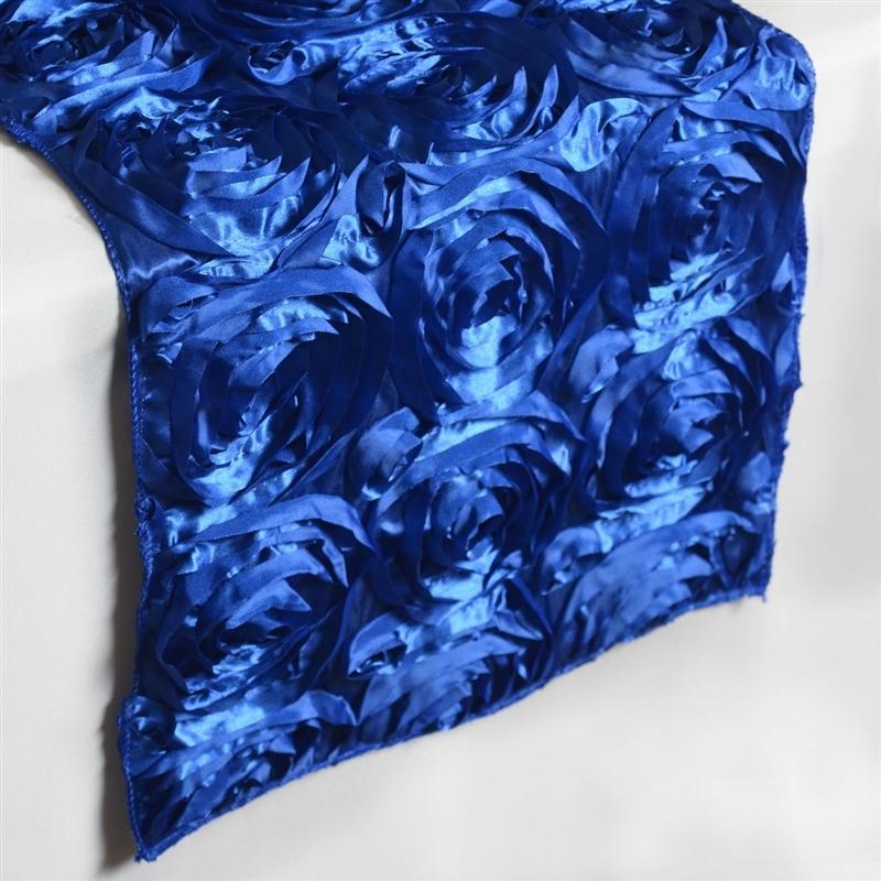 Satin Ribbon Roses Table Runner