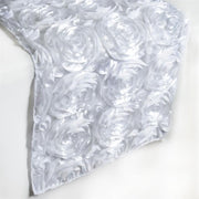 Satin Ribbon Roses Table Runner