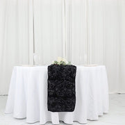 Satin Ribbon Roses Table Runner