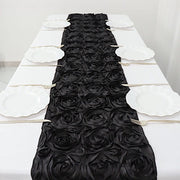 Satin Ribbon Roses Table Runner
