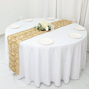Satin Ribbon Roses Table Runner