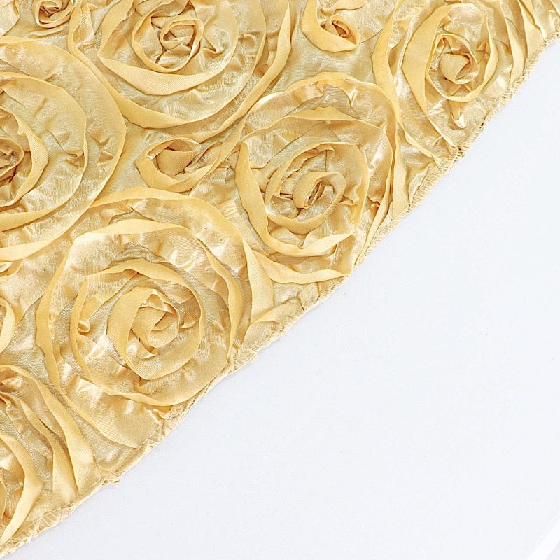 Satin Ribbon Roses Table Runner