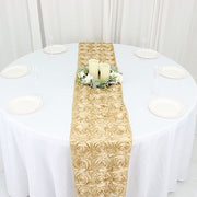 Satin Ribbon Roses Table Runner