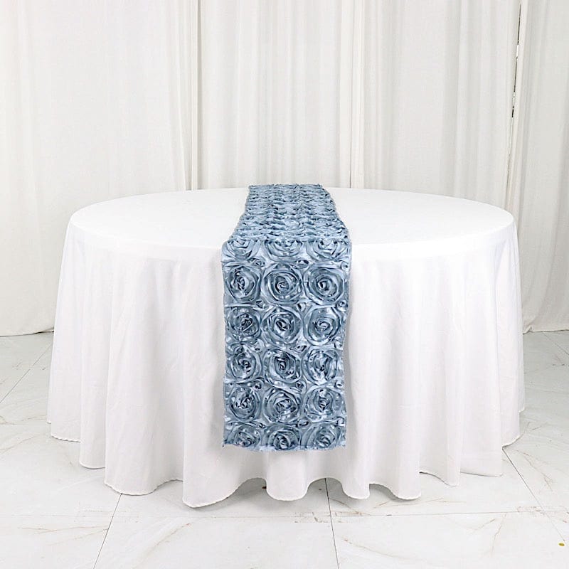 Satin Ribbon Roses Table Runner