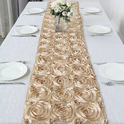 Satin Ribbon Roses Table Runner