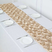 Satin Ribbon Roses Table Runner