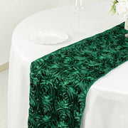 Satin Ribbon Roses Table Runner