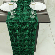 Satin Ribbon Roses Table Runner