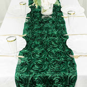 Satin Ribbon Roses Table Runner