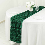 Satin Ribbon Roses Table Runner