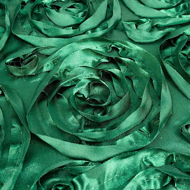 Satin Ribbon Roses Table Runner