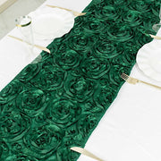 Satin Ribbon Roses Table Runner RUN_01_HUNT