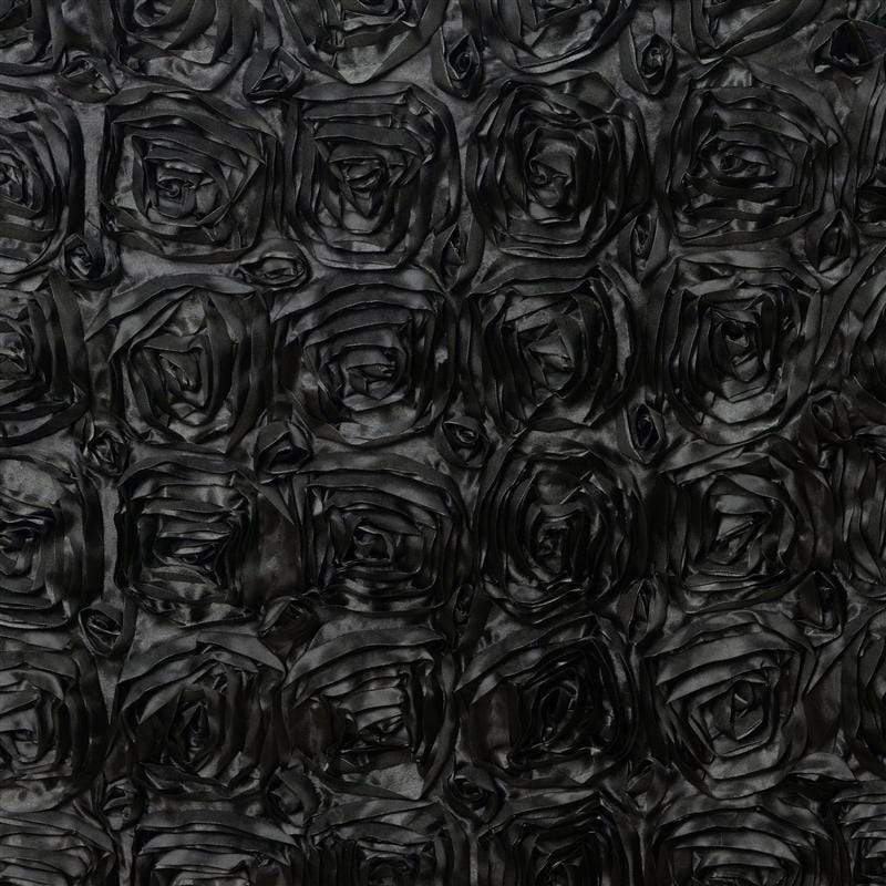 Satin Ribbon Roses Table Skirt