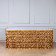 Satin Ribbon Roses Table Skirt