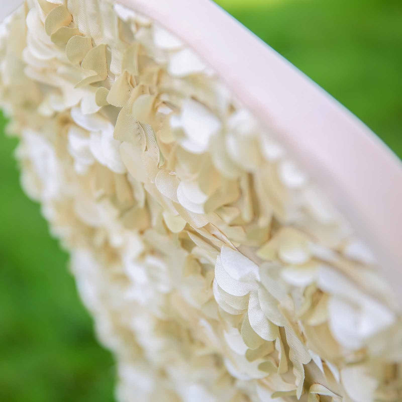 Satin Rosette Spandex Stretchable Banquet Chair Cover