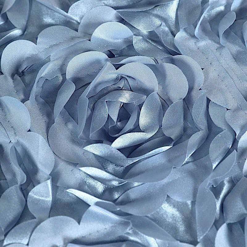 Satin Rosette Spandex Stretchable Banquet Chair Cover