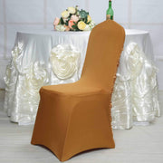 Satin Rosette Spandex Stretchable Banquet Chair Cover