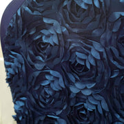 Satin Rosette Spandex Stretchable Banquet Chair Cover