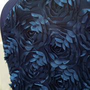 Satin Rosette Spandex Stretchable Banquet Chair Cover