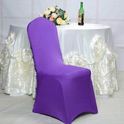 Satin Rosette Spandex Stretchable Banquet Chair Cover