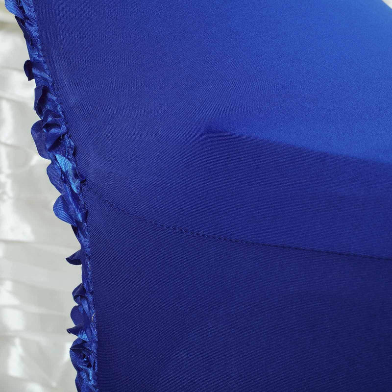 Satin Rosette Spandex Stretchable Banquet Chair Cover