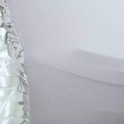 Satin Rosette Spandex Stretchable Banquet Chair Cover