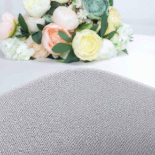 Satin Rosette Spandex Stretchable Banquet Chair Cover