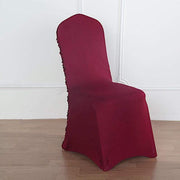 Satin Rosette Spandex Stretchable Banquet Chair Cover