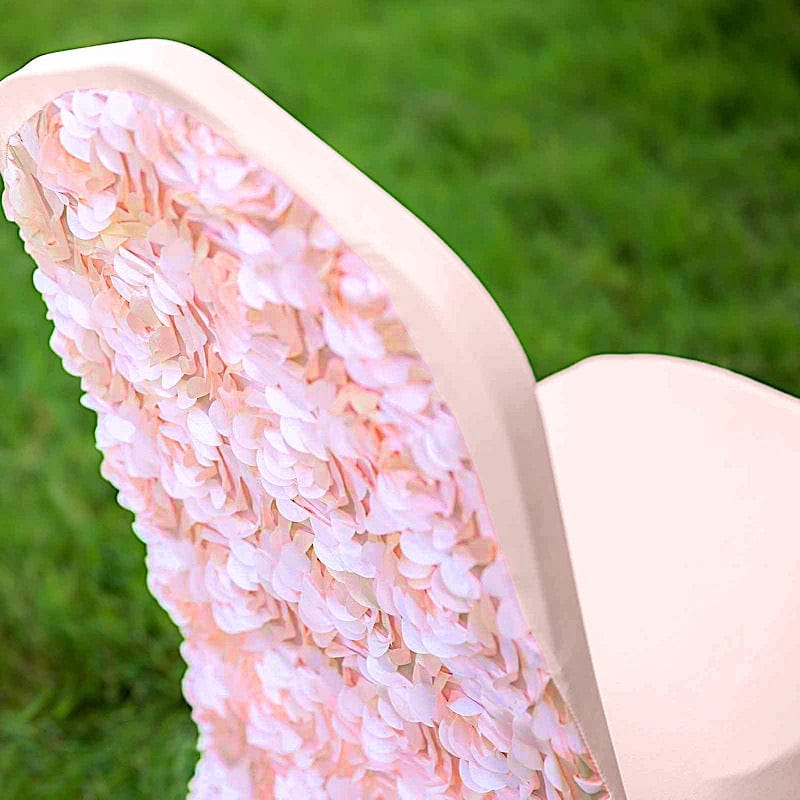 Satin Rosette Spandex Stretchable Banquet Chair Cover