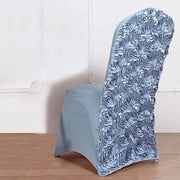 Satin Rosette Spandex Stretchable Banquet Chair Cover CHAIR_SPX01_086